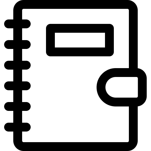 zeszyt Basic Rounded Lineal ikona