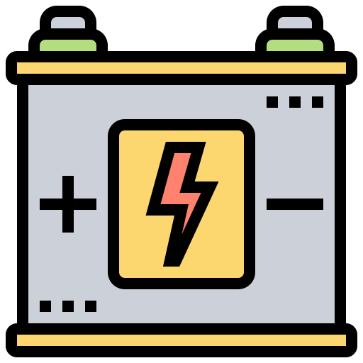 bateria Meticulous Lineal Color ikona