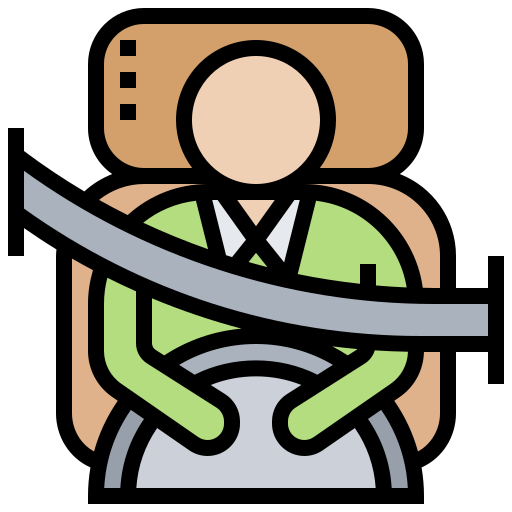 Seatbelt Meticulous Lineal Color icon