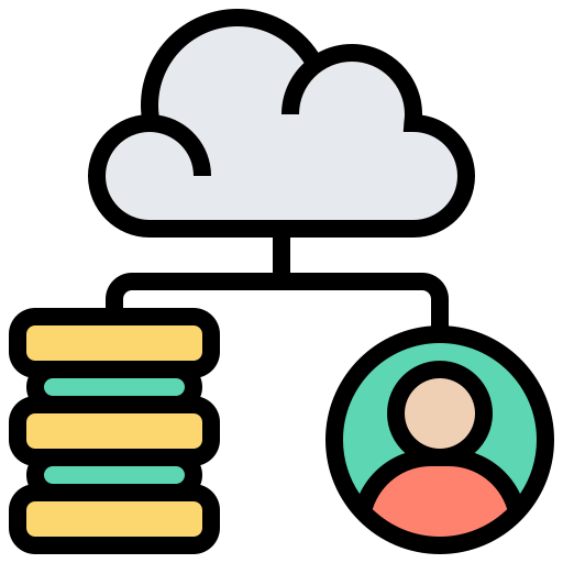 cloud-dienst Meticulous Lineal Color icon