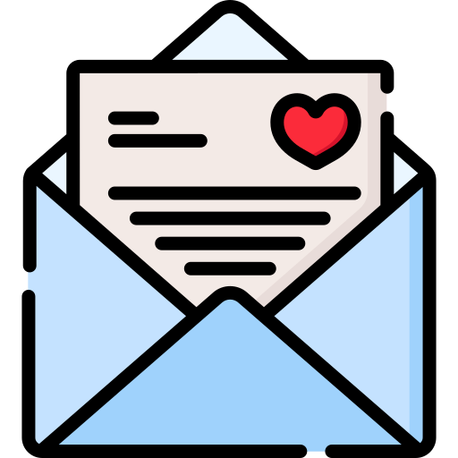 Carta amorosa Special Lineal color icono
