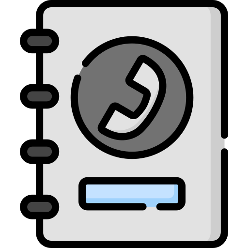 Guía telefónica Special Lineal color icono