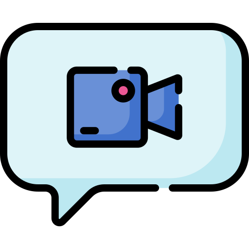 En el vídeo chat Special Lineal color icono
