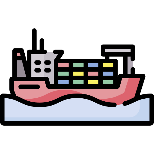 Cargo ship Special Lineal color icon