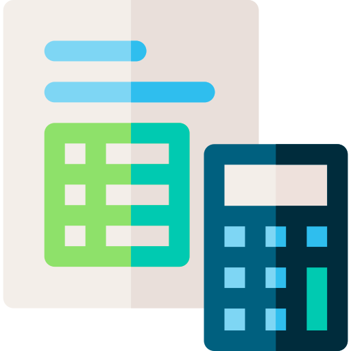 Invoice Basic Rounded Flat icon