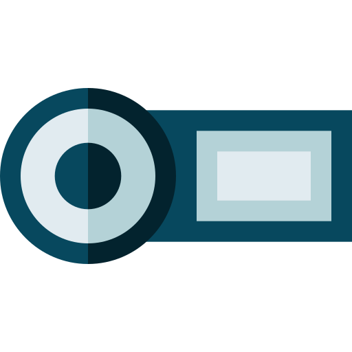 videokamera Basic Straight Flat icon
