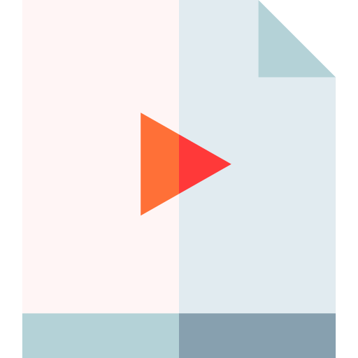 Video file Basic Straight Flat icon