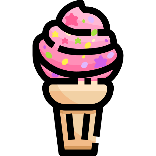 helado Justicon Lineal Color icono