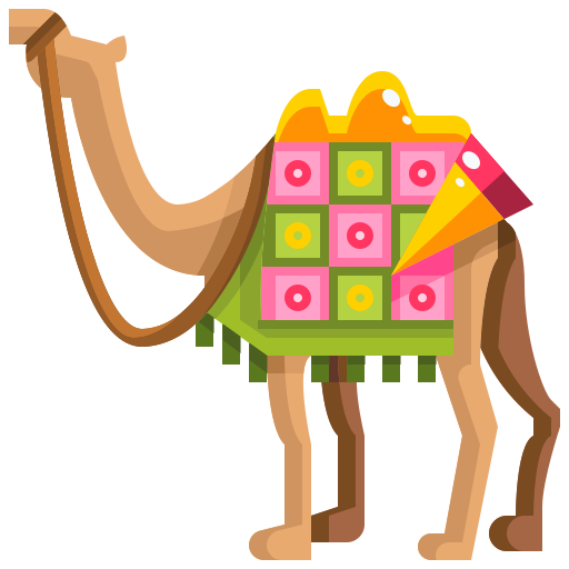 Camel Justicon Flat icon