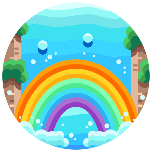 Waterfall Justicon Flat icon