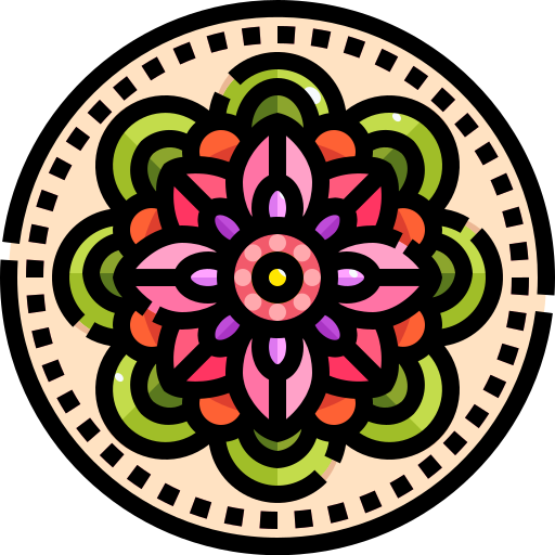Mandala Justicon Lineal Color icono