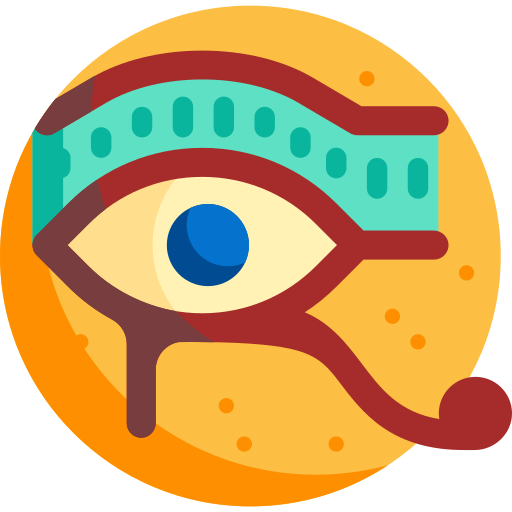 Ojo de horus Detailed Flat Circular Flat icono