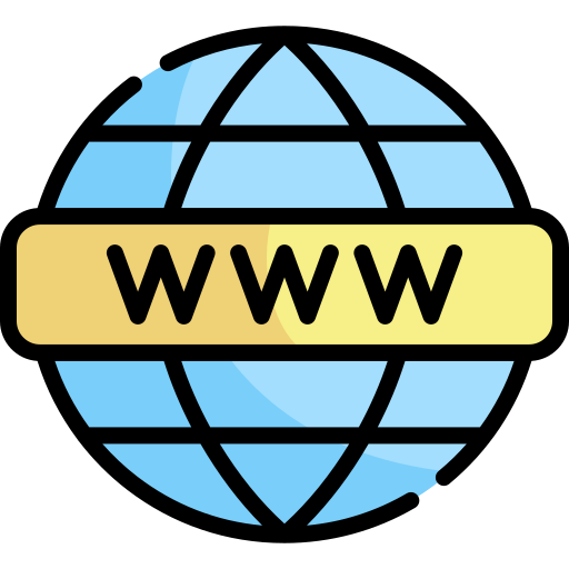 World wide web Kawaii Lineal color icon