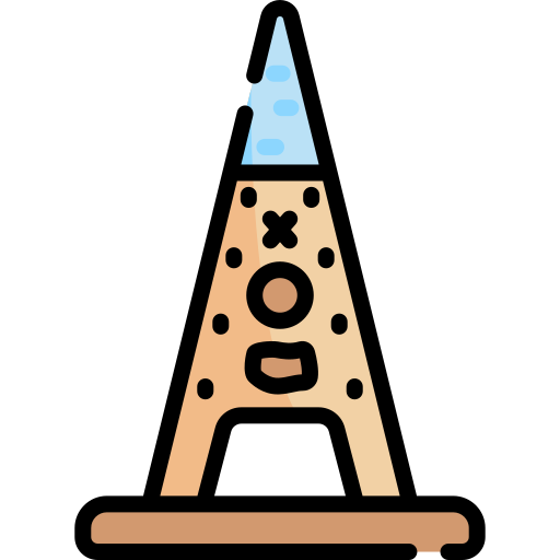 obelisk Kawaii Lineal color ikona