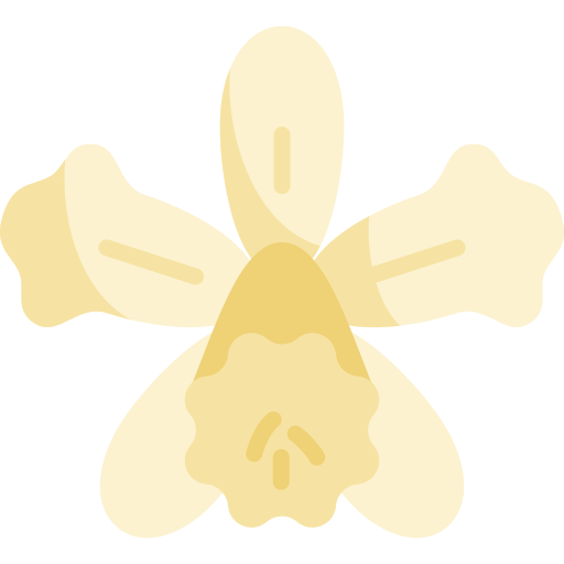 orchidea Kawaii Flat ikona