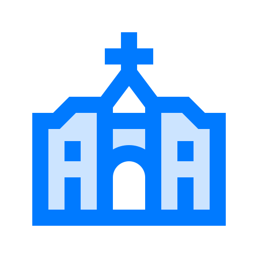 Igreja Vitaliy Gorbachev Blue Ícone