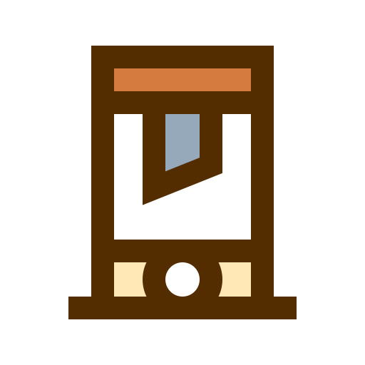 guillotine Vitaliy Gorbachev Lineal Color icoon