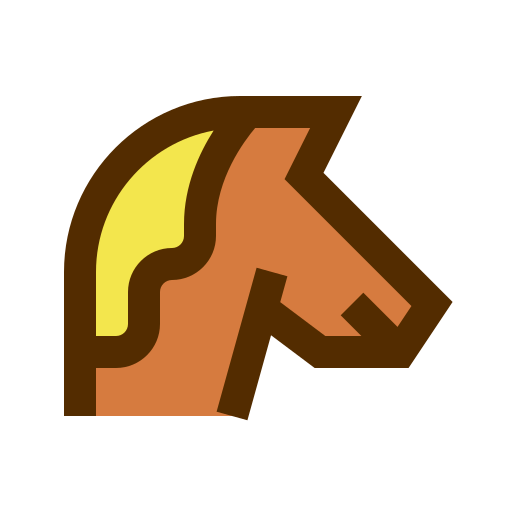 paard Vitaliy Gorbachev Lineal Color icoon