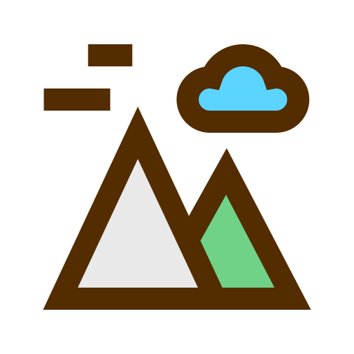 Montaña Vitaliy Gorbachev Lineal Color icono