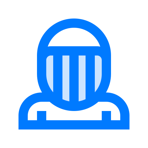fechtmaske Vitaliy Gorbachev Blue icon