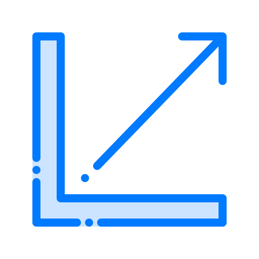折れ線グラフ Vitaliy Gorbachev Blue icon