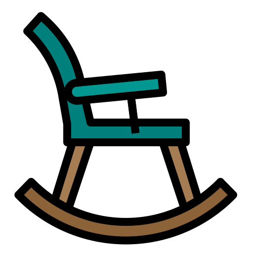 Rocking chair Pause08 Lineal Color icon