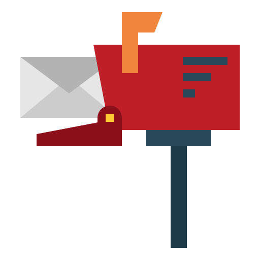 メールボックス Pause08 Flat icon