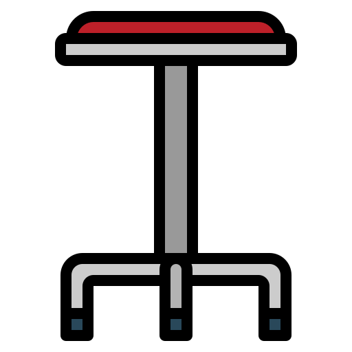 Stool Pause08 Lineal Color icon