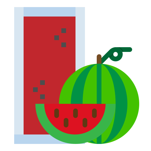 watermeloensap Pause08 Flat icoon
