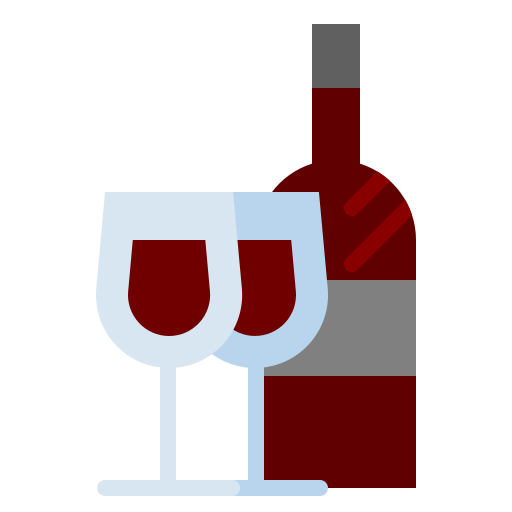 bicchiere di vino Pause08 Flat icona