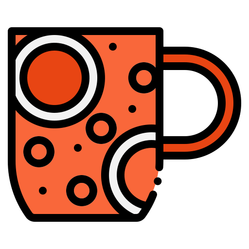 Кружка кофе Pause08 Lineal Color иконка