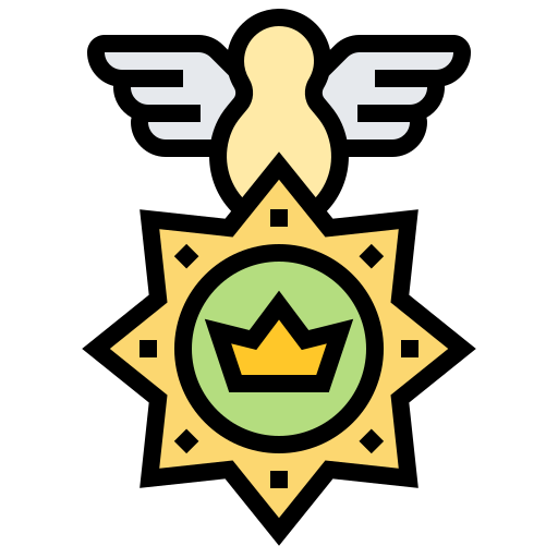 distintivo dello sceriffo Meticulous Lineal Color icona