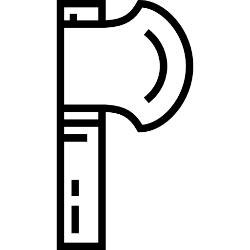 도끼 Detailed Straight Lineal icon