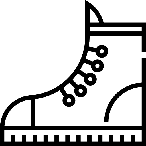 bota Detailed Straight Lineal icono