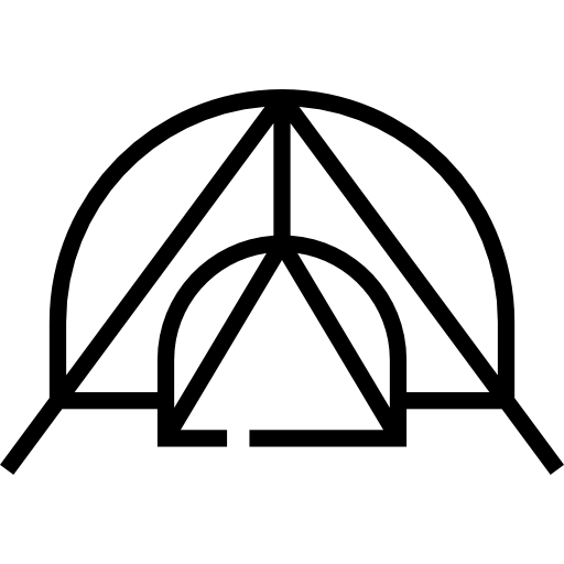 Tent Detailed Straight Lineal icon
