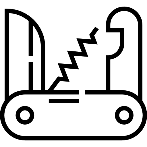 schweizer taschenmesser Detailed Straight Lineal icon