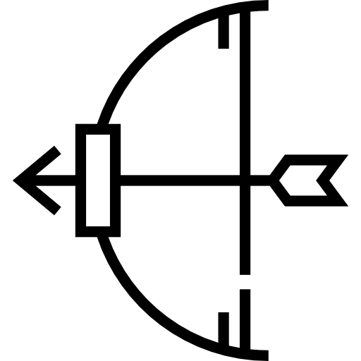 boogschieten Detailed Straight Lineal icoon