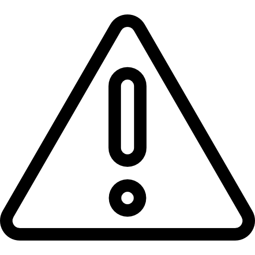 ostrzeżenie Detailed Rounded Lineal ikona