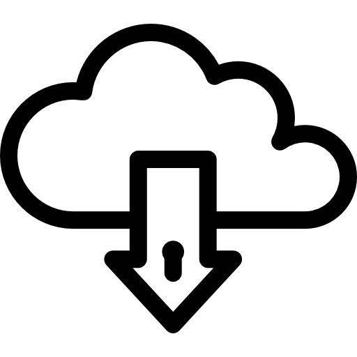 chmura obliczeniowa Detailed Rounded Lineal ikona
