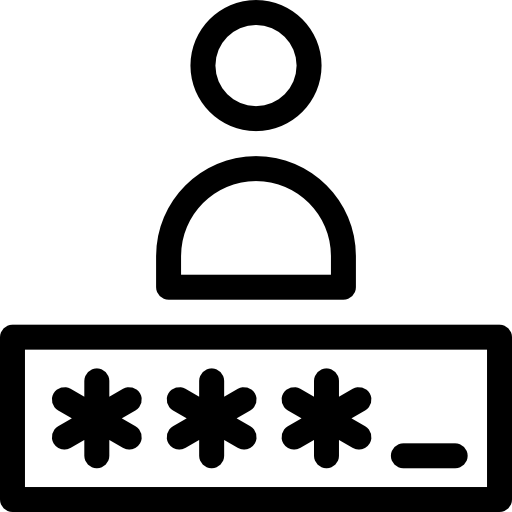암호 Detailed Rounded Lineal icon