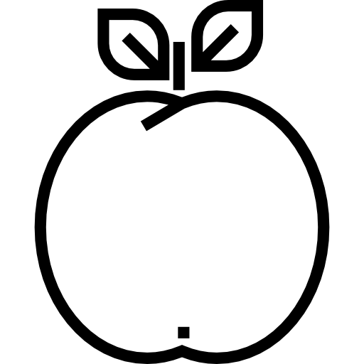 りんご Detailed Straight Lineal icon