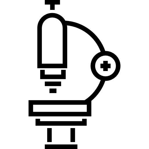 mikroskop Detailed Straight Lineal ikona