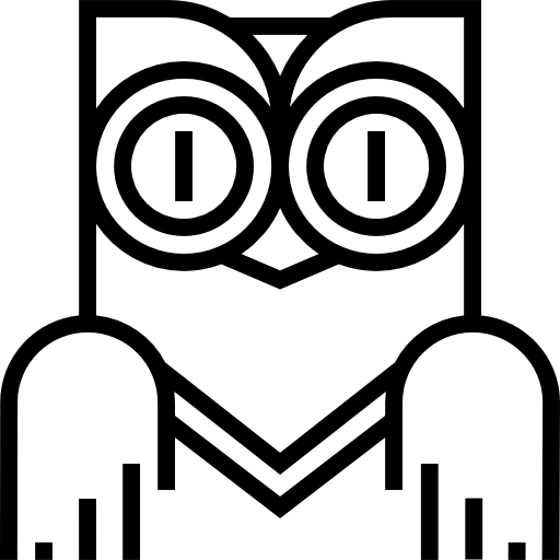フクロウ Detailed Straight Lineal icon