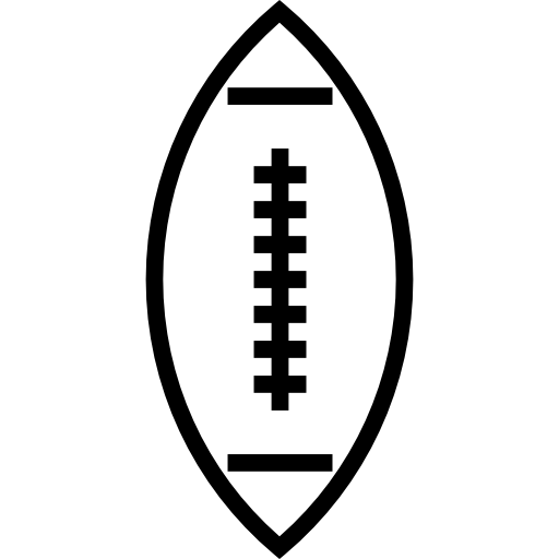 football americano Detailed Straight Lineal icona