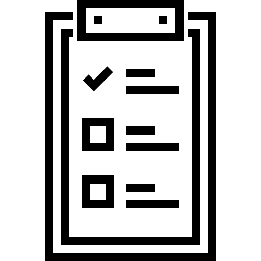 Checklist Detailed Straight Lineal icon