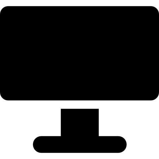モニター Basic Rounded Filled icon
