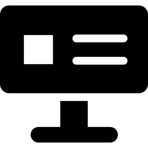 モニター Basic Rounded Filled icon