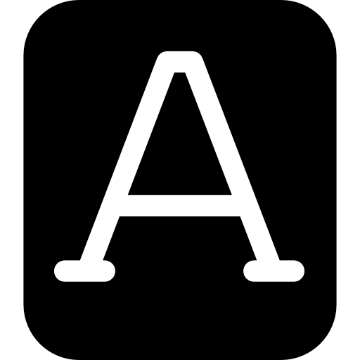 フォント Basic Rounded Filled icon