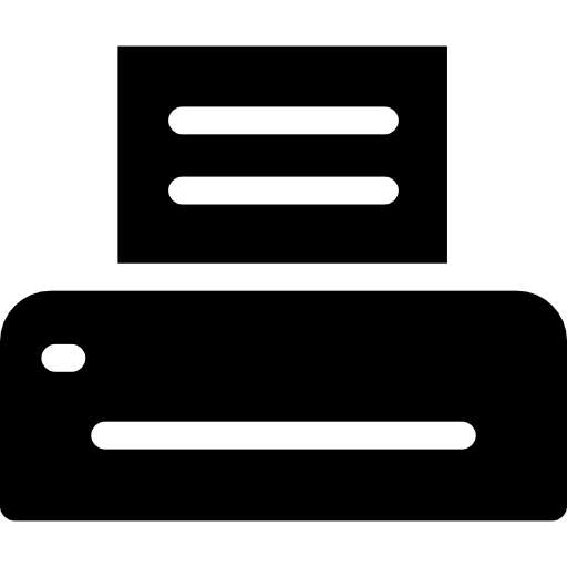 stampante Basic Rounded Filled icona