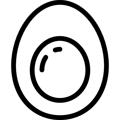 Fried egg Detailed Rounded Lineal icon